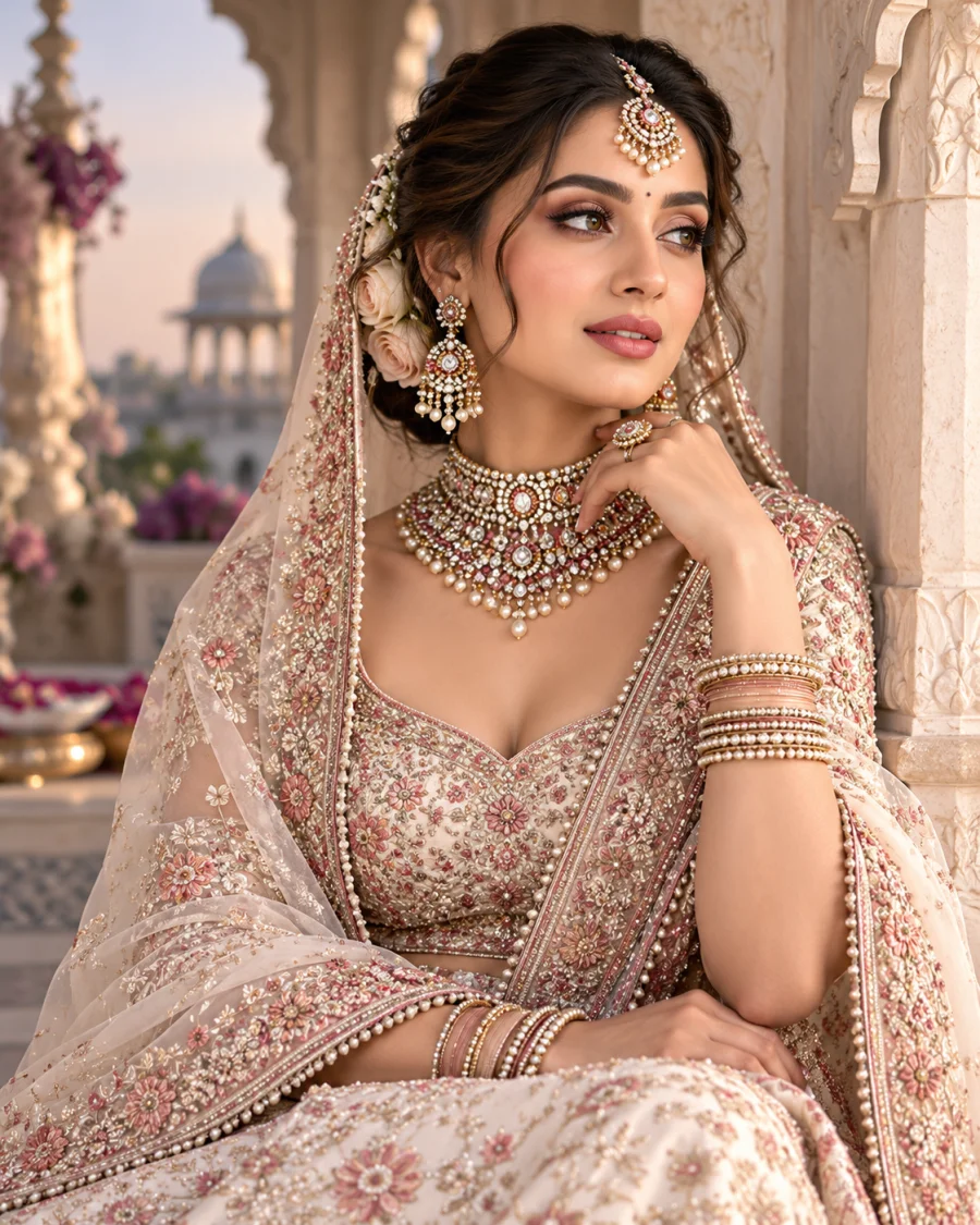 Destination bridal makeup
