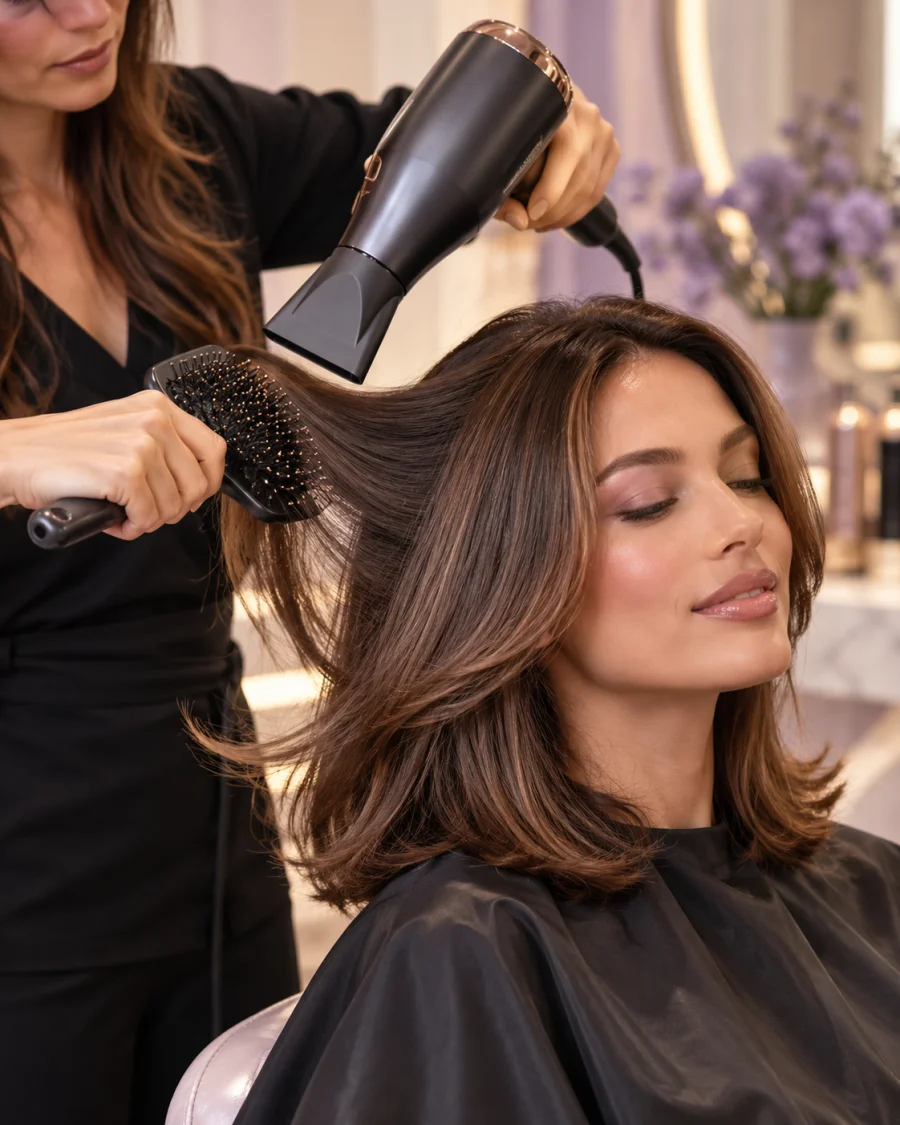 Hair wash with blow-dry