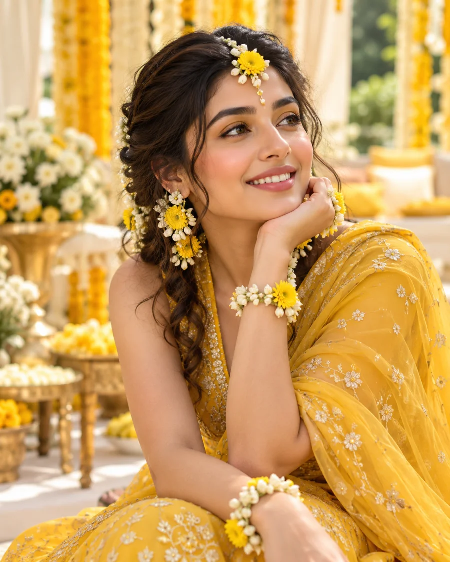Haldi makeup