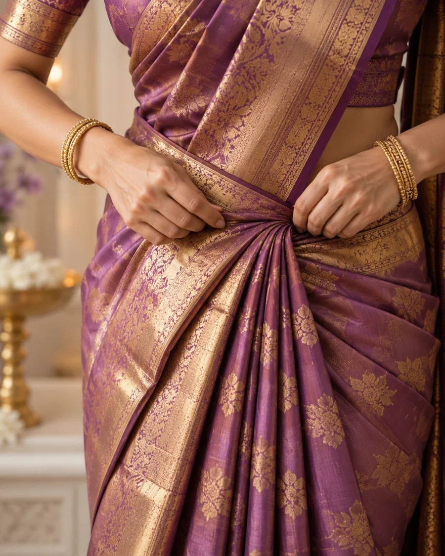 Saree draping
